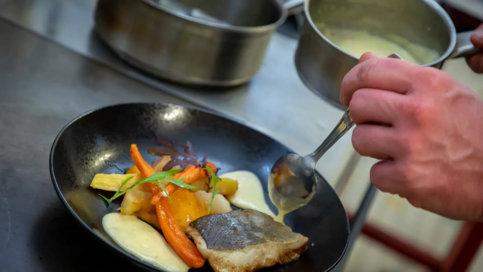 Plat gastronomique du restaurant Kara à Saint-Anne-d’Auray