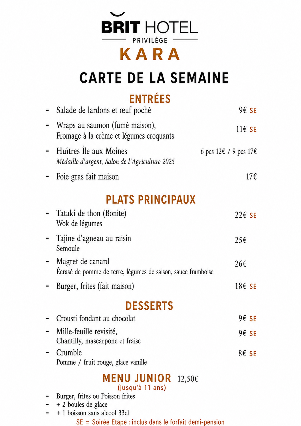 Carte de la semaine